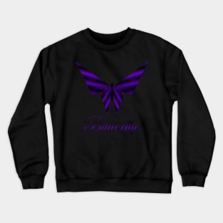 Metallic butterfly Crewneck Sweatshirt